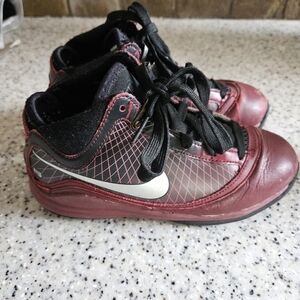 Nike Kids Lebrob Sneakers in Red and Black